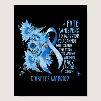 Warrior Whispers To Fate I Am The Storm  Poster