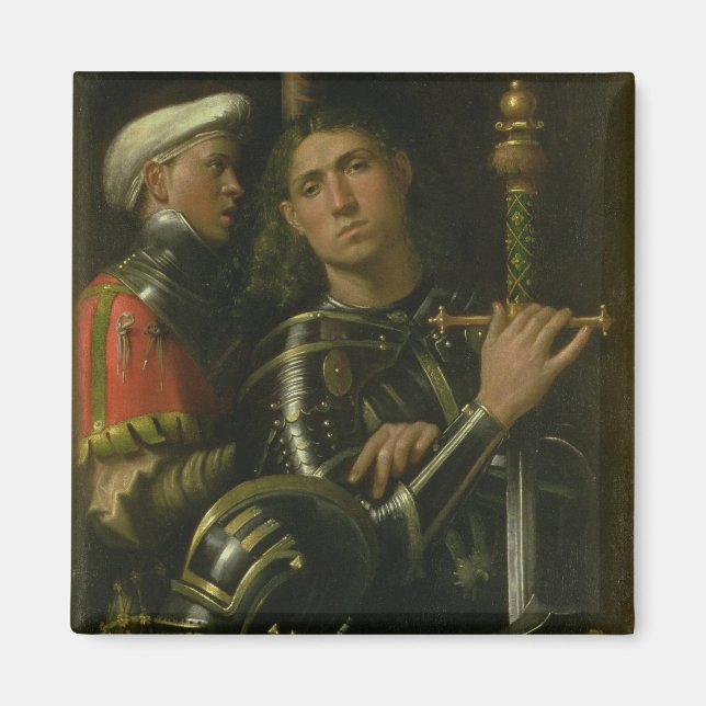 Warrior with Groom (oil) Magnet (Front)