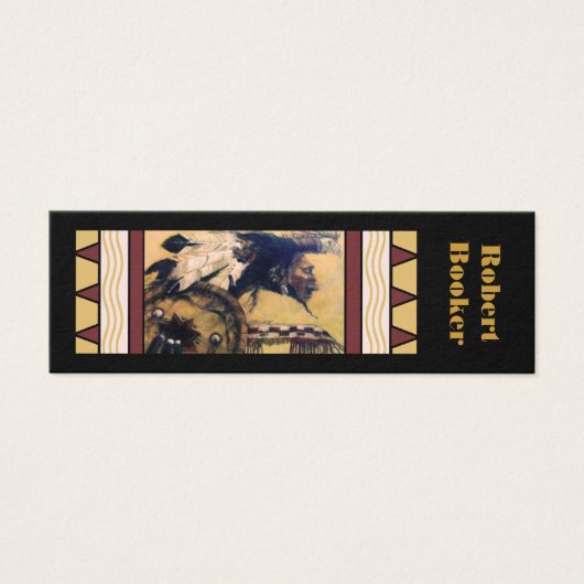 Warrior with Headdress and Shield Bookmarks (Front)