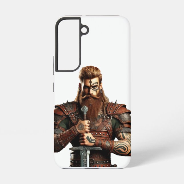 Warrior with Sword Samsung Galaxy Case (Back)