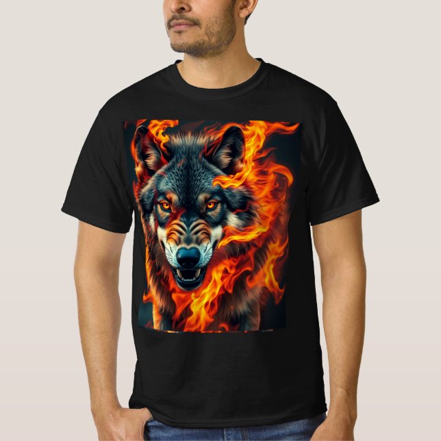 Warrior Wolf T-Shirt (Front)