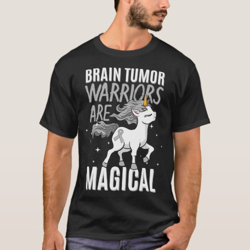 Warriors Are Magical Brain Tumor Cancer Awareness  T_Shirt