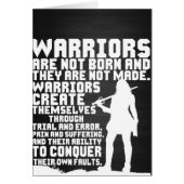 Warriors are not born and they are not made (Front)