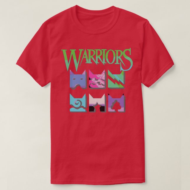 Warriors Cats 80S 90S Retro Outrun Icons For Book  T-Shirt (Design Front)