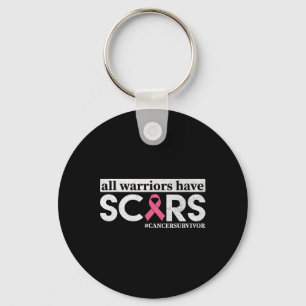 Warriors Have Scars Breast Cancer Awareness Warrio Keychain
