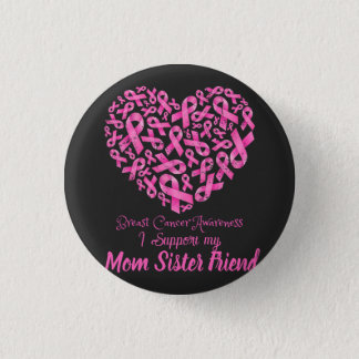 Warriors in Pink: Breast Cancer Awareness Button