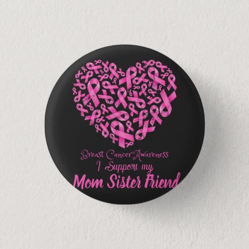 Warriors in Pink Breast Cancer Awareness Button