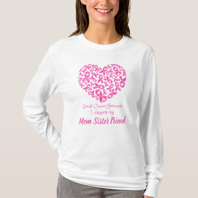 Warriors in Pink: Breast Cancer Awareness T-Shirt (Front)