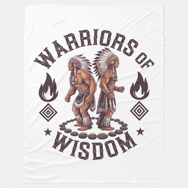 Warriors of Wisdom Fleece Blanket (Front)