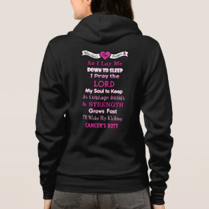 Warrior's Prayer/Butt...Breast Cancer Hoodie