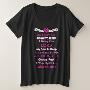 Warrior's Prayer/Butt...Breast Cancer Plus Size T-Shirt