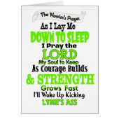 Warrior's Prayer...Lyme (Front)