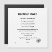 WARRIOR'S PRAYER MAGNET (Front/Back)
