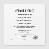 WARRIOR'S PRAYER MAGNET (Front)