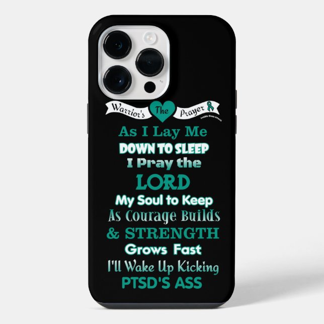 Warrior's Prayer...PTSD Iphone Case (Back)