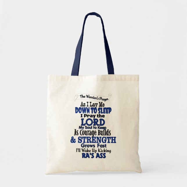 Warrior's Prayer...RA Tote Bag (Front)
