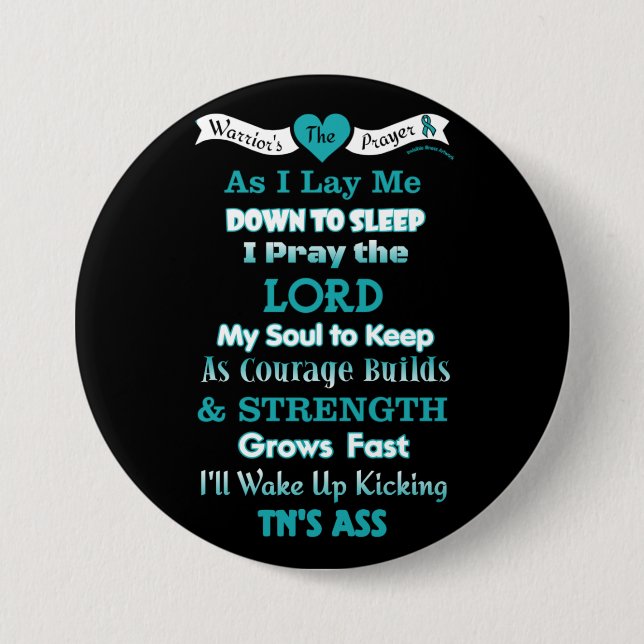Warrior's Prayer...TN Button (Front)