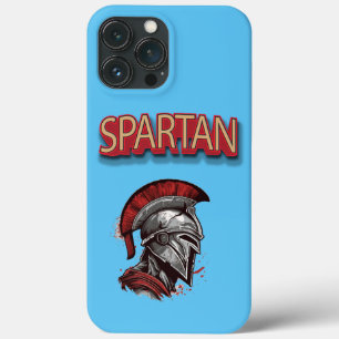 Warrior's Pride - Spartan Helmet with Red Plume iPhone 13 Pro Max Case