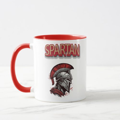 Warriors Pride _ Spartan Helmet with Red Plume Mug