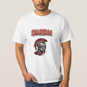 Warrior's Pride - Spartan Helmet with Red Plume T-Shirt