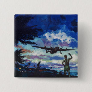 Warrior's Return Pinback Button