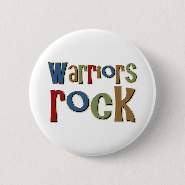 Warriors Rock Button (Front)