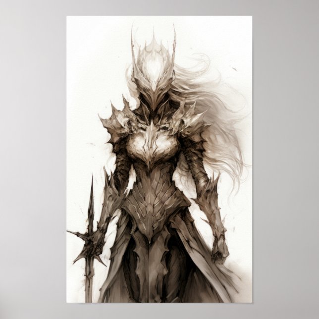 Warrior's Valor: Empowering Woman Warrior  Poster (Front)