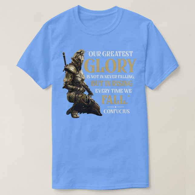Warriorx27s Creed Confucius Quote T-Shirt (Design Front)