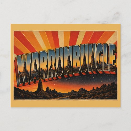 Warrumbungle National Park NSW Australia Volcanic Postcard