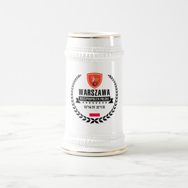 Warsaw Beer Stein (Center)