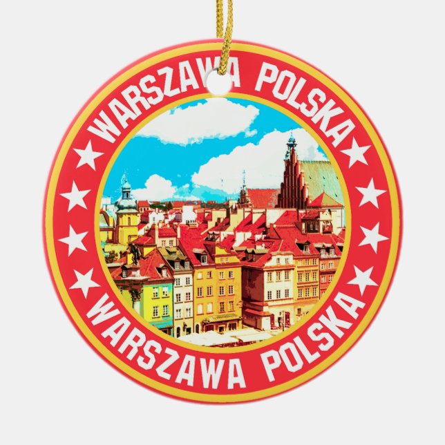 Warsaw                                             ceramic ornament (Front)