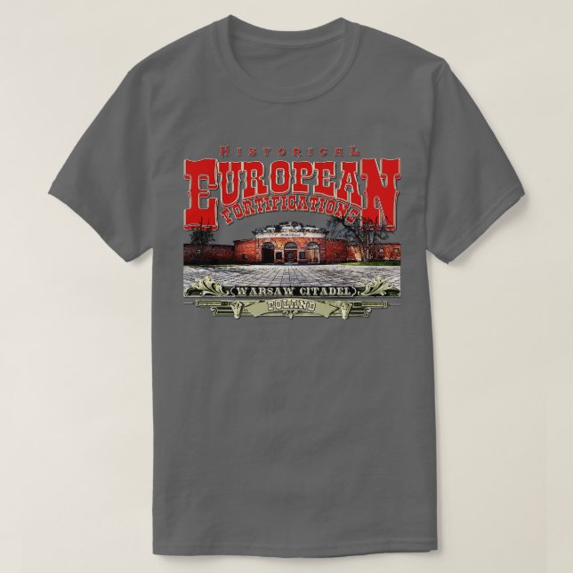 Warsaw Citadel Poland T-Shirt (Design Front)