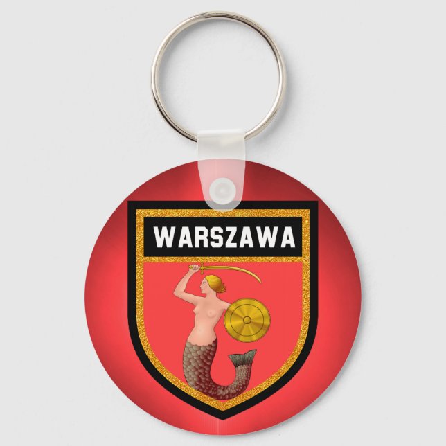 Warsaw  Flag Keychain (Front)