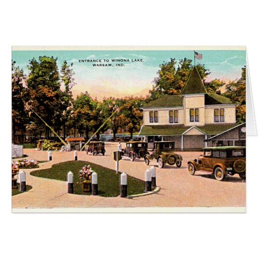 Warsaw, Indiana Entrance to Winona Lake (Front Horizontal)