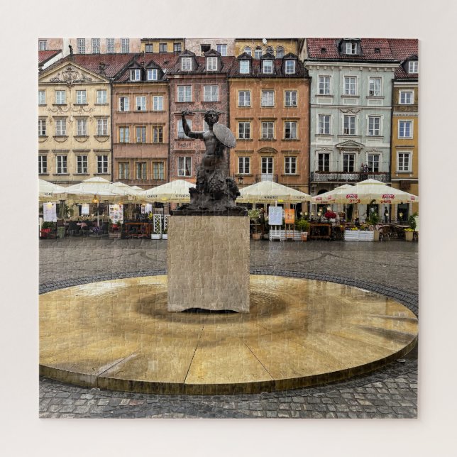 Warsaw Mermaid Poland Old Town Jigsaw Puzzle (Vertical)