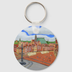 Warsaw-Old Town Keychain