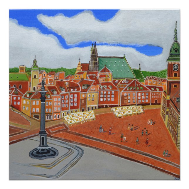 Warsaw Old Town Poster (Front)