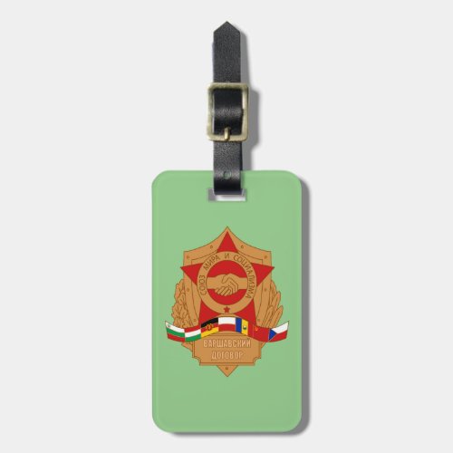 Warsaw Pact USSR Socialist Eastern Europe Square Luggage Tag