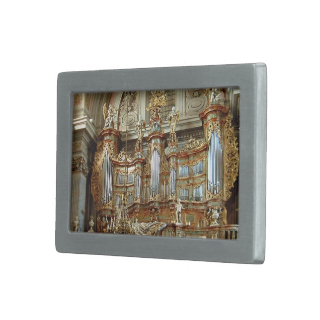Warsaw pipe organ belt buckle (Front Right)