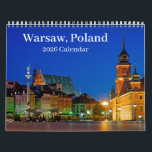 Warsaw Poland 2025 Calendar<br><div class="desc">Explore the city of Warsaw in Poland around the city's historical sights,  day and night.</div>