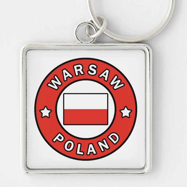 Warsaw Poland Keychain (Front)