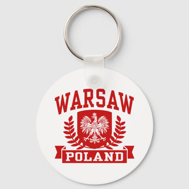 Warsaw Poland Keychain (Front)