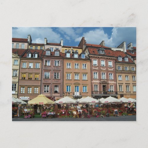 Warsaw Poland Postcard