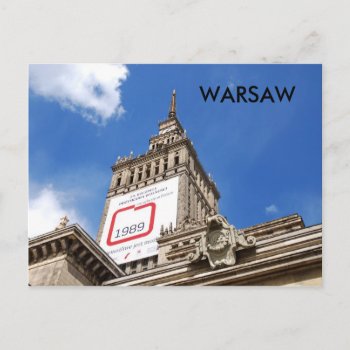 Warsaw Postcard by lampionus at Zazzle