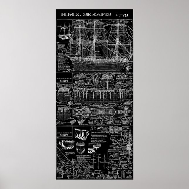 WARSHIP of GREAT BRITAIN  1779 Poster (Front)