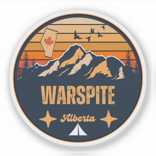 Warspite, Alberta Sticker (Front)