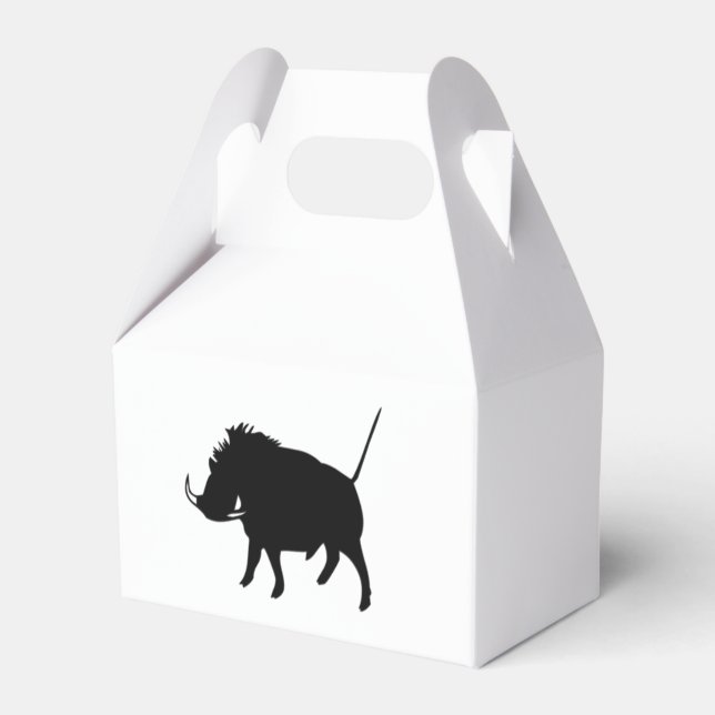Wart Hog  Favor Boxes (Front Side)