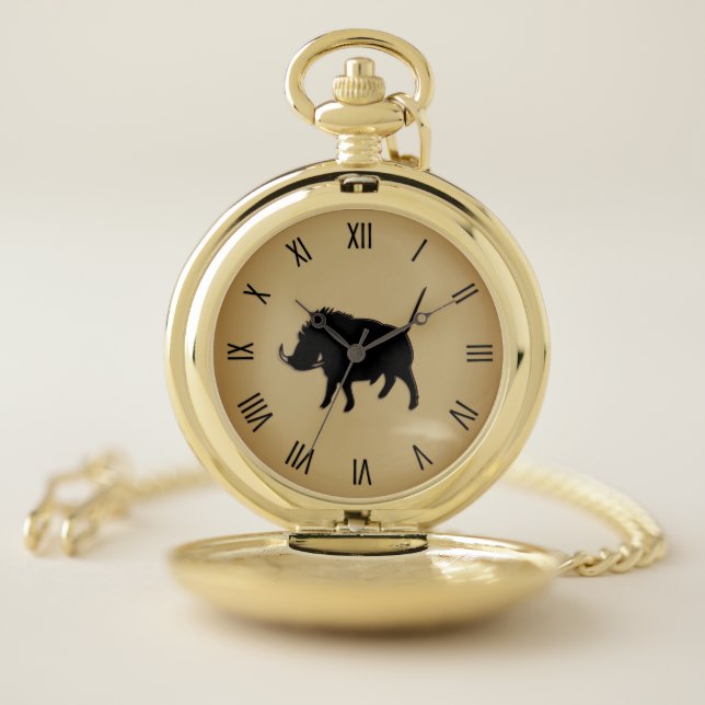 Wart Hog Pocket Watch (Inside)