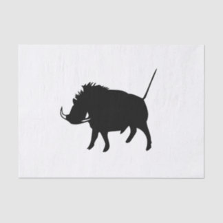 Wart Hog  Tissue Paper
