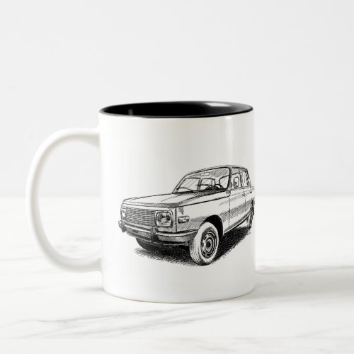 Wartburg 353 Eastern Bloc Car Two_Tone Coffee Mug